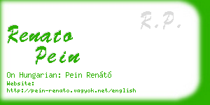 renato pein business card